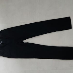 Children's Place Classic Black Chino Pants W Adjustable Waiste , Size 12